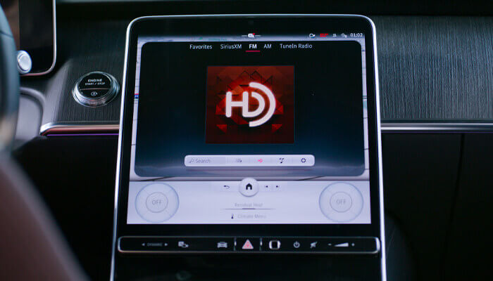 HD Radio in a car's dashboard